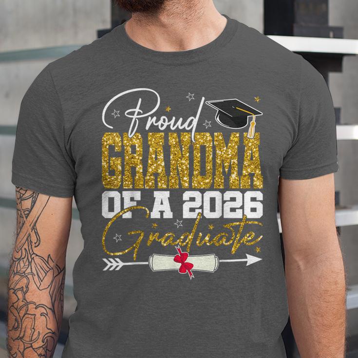 Proud Grandma Of Senior 2026 Graduate Family Graduation 2026 Unisex Jersey T-Shirt