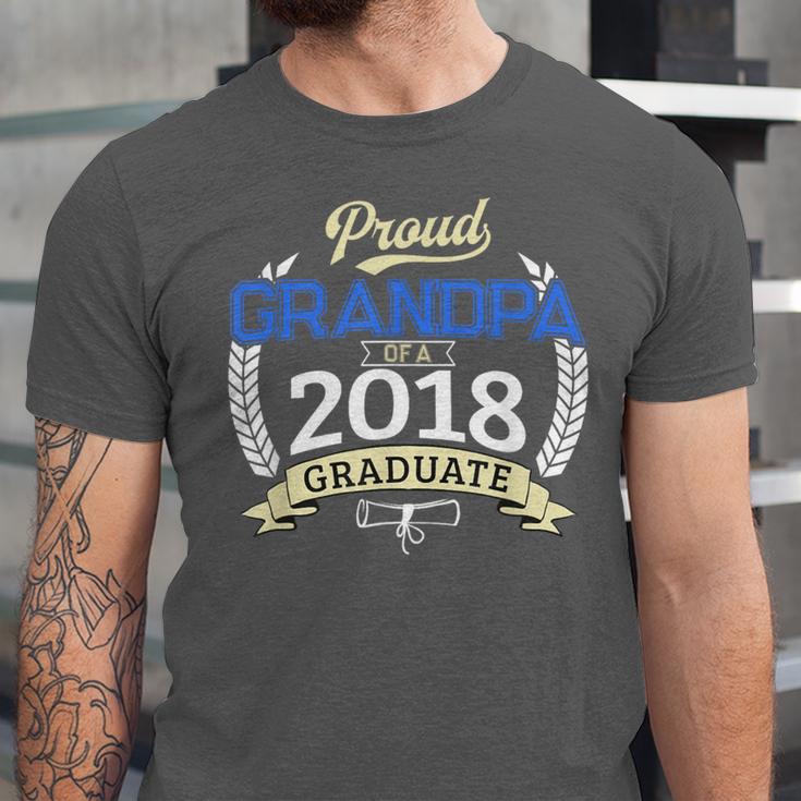 Proud Grandpa Of 2018 Senior Shirt Graduation Grad Unisex Jersey T-Shirt