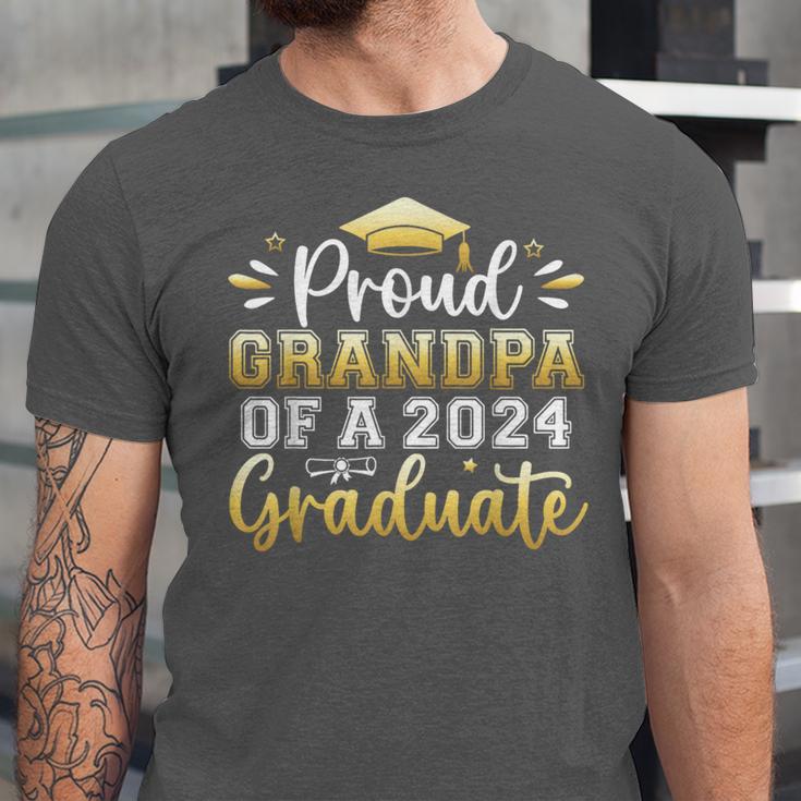 Proud Grandpa Of a 2024 Graduate Senior Graduation Men Unisex Jersey T-Shirt