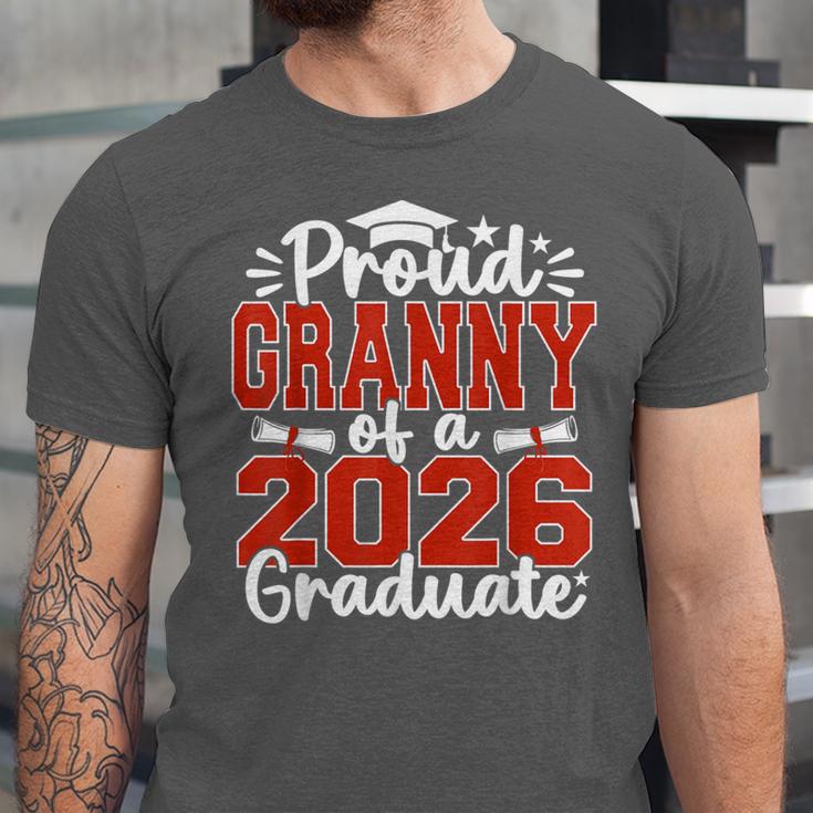 Proud Granny Of A Class Of 2026 Graduate Senior Graduation Unisex Jersey T-Shirt