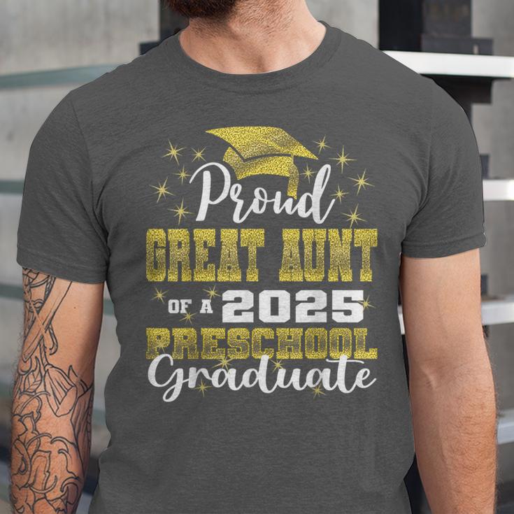 Proud Great Aunt Of Preschool Graduate 2025 Graduation Unisex Jersey T-Shirt