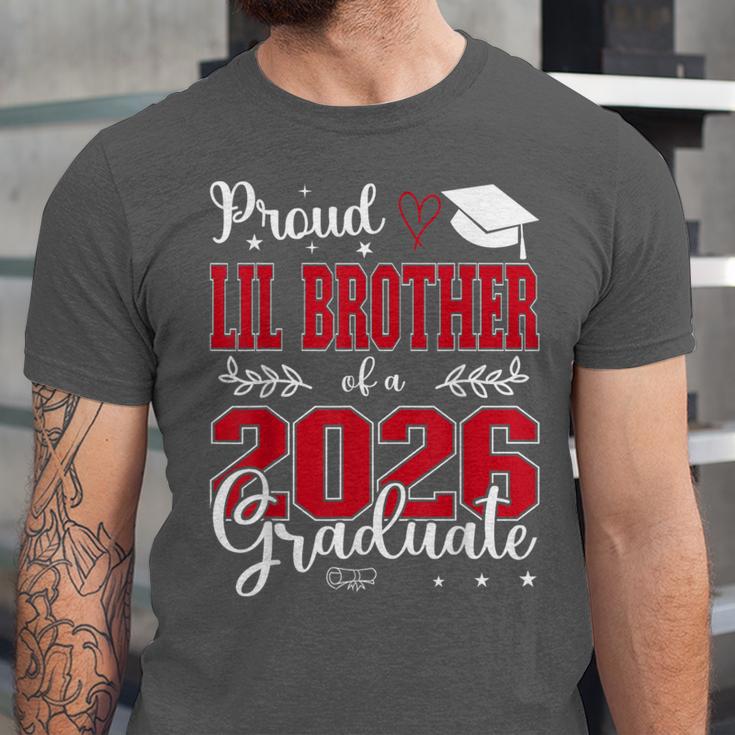 Proud Lil Brother Of a Class Of 2026 Graduate For Graduation Unisex Jersey T-Shirt