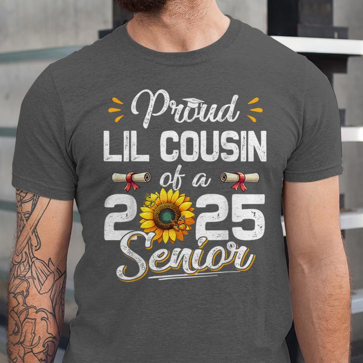 Proud Lil Cousin Of A Class Of 2025 Senior Graduation 2025 Unisex Jersey T-Shirt