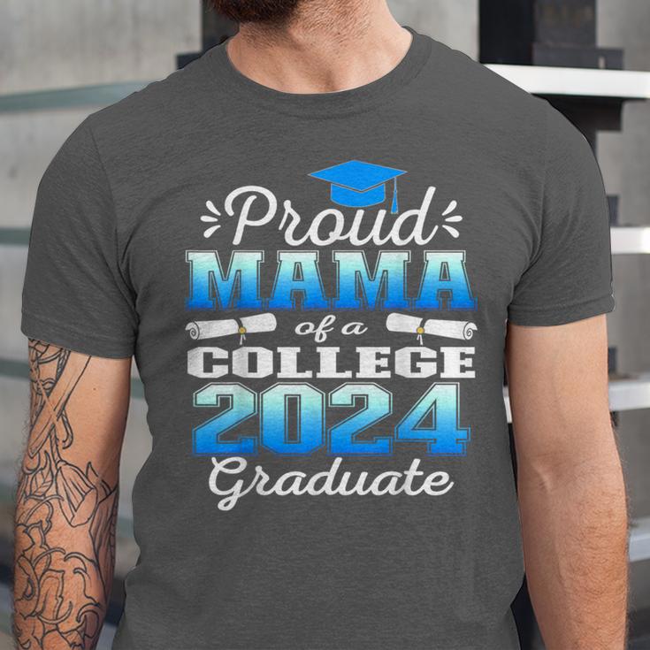 Proud Mama Of 2024 College Graduate Family 24 Graduation Unisex Jersey T-Shirt