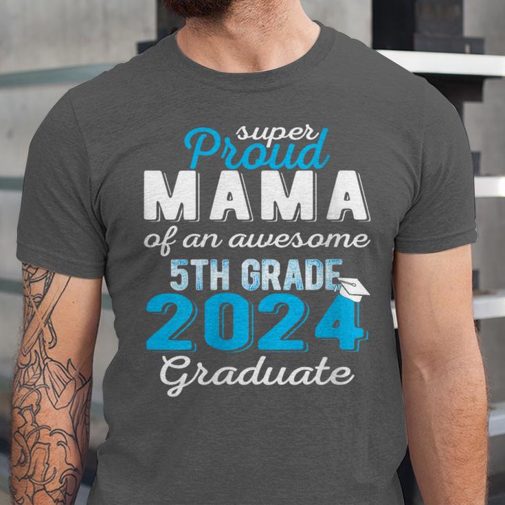 Proud Mama Of 5th Grade Graduate 2024 Elementary Graduation Unisex Jersey T-Shirt