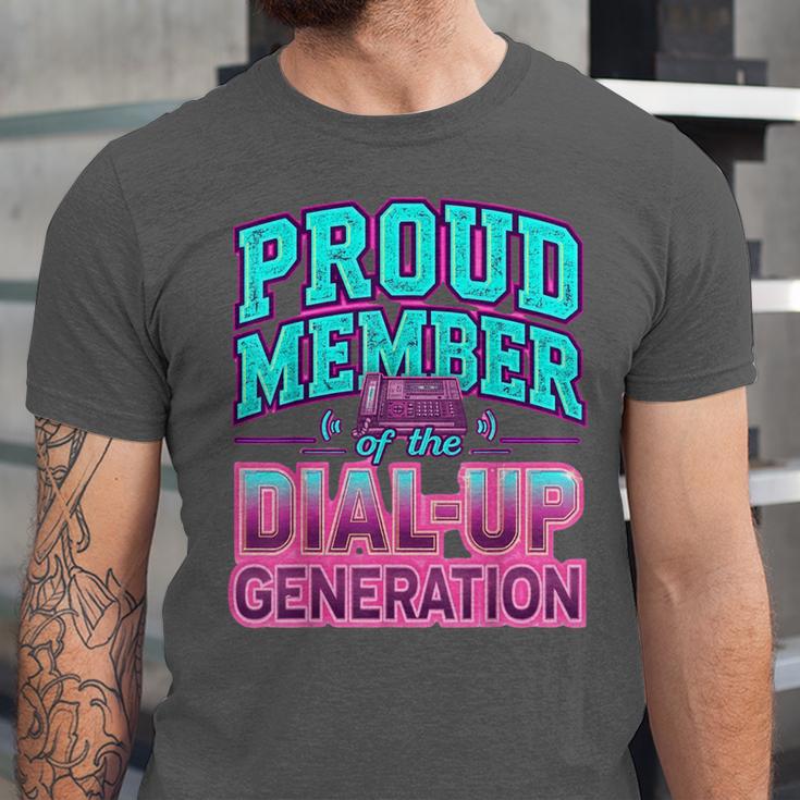 Proud Member Of The Dial Up Club Tech Nostalgia Top Unisex Jersey T-Shirt