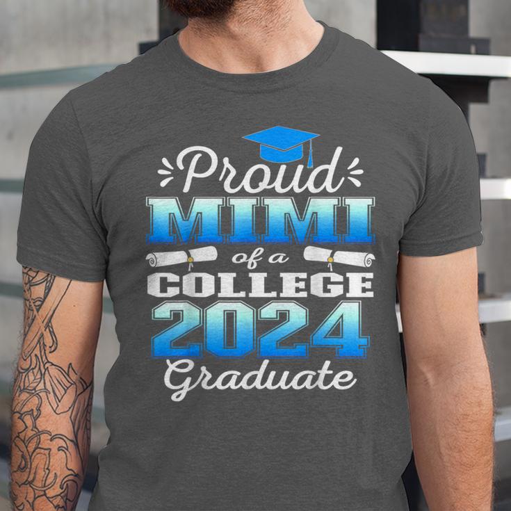 Proud Mimi Of 2024 College Graduate Family 24 Graduation Unisex Jersey T-Shirt