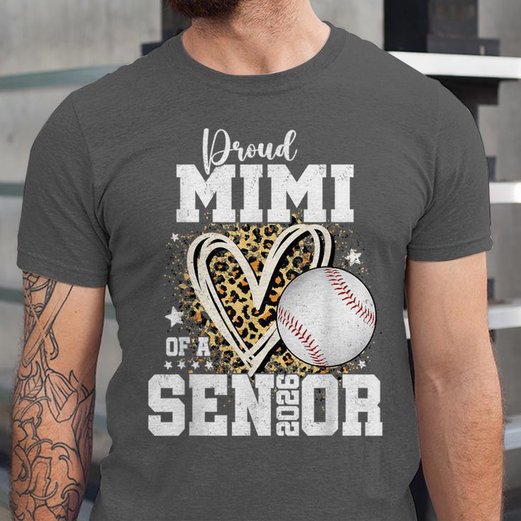 Proud Mimi Of A 2026 Senior Baseball Graduation Leopard Unisex Jersey T-Shirt