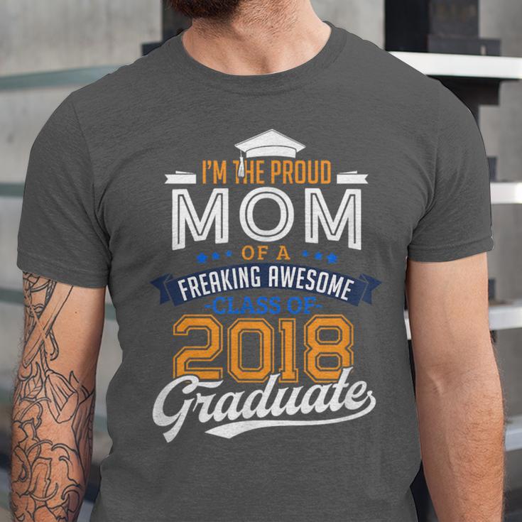 Proud Mom Of 2018 Graduate Shirt Graduation Grad Class Unisex Jersey T-Shirt