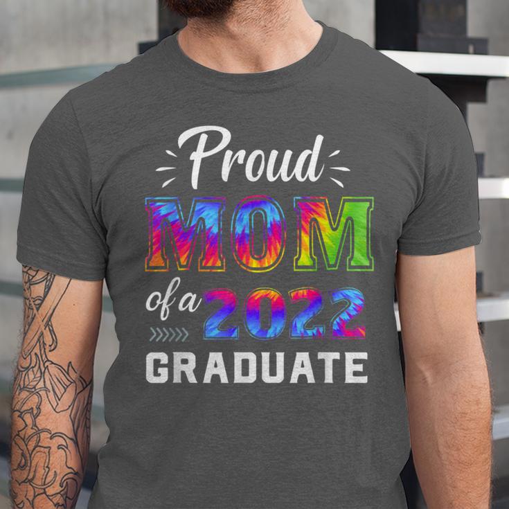 Proud Mom Of a 2022 Graduate Matching Tie Dye Graduation Unisex Jersey T-Shirt