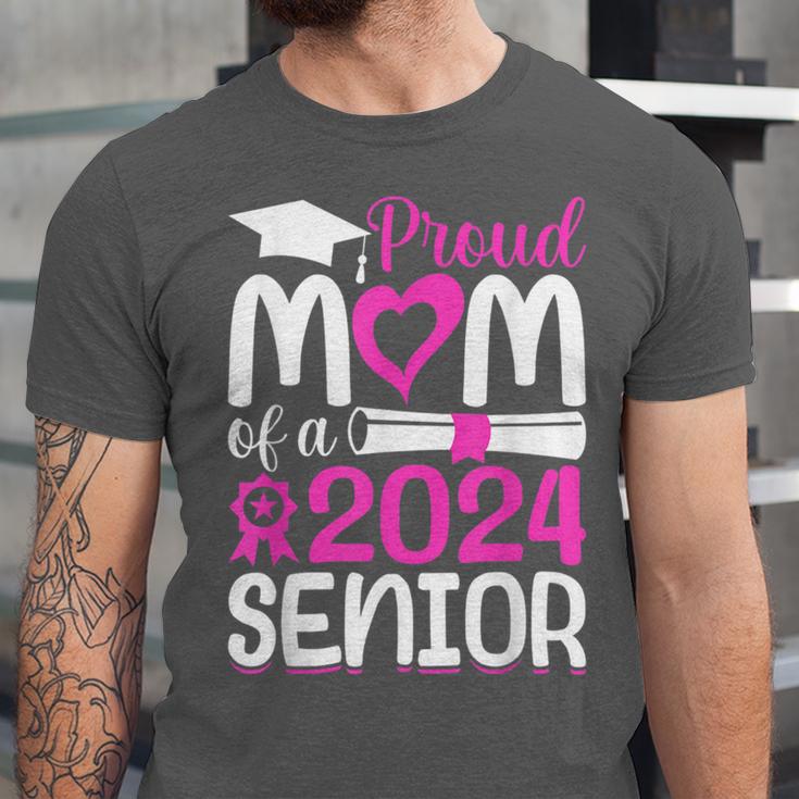 Proud Mom Of A 2024 Senior Graduation Unisex Jersey T-Shirt