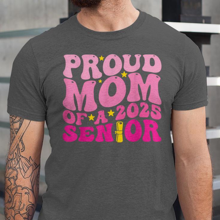 Proud Mom Of a 2025 Graduate Class Senior Graduation Mother Unisex Jersey T-Shirt