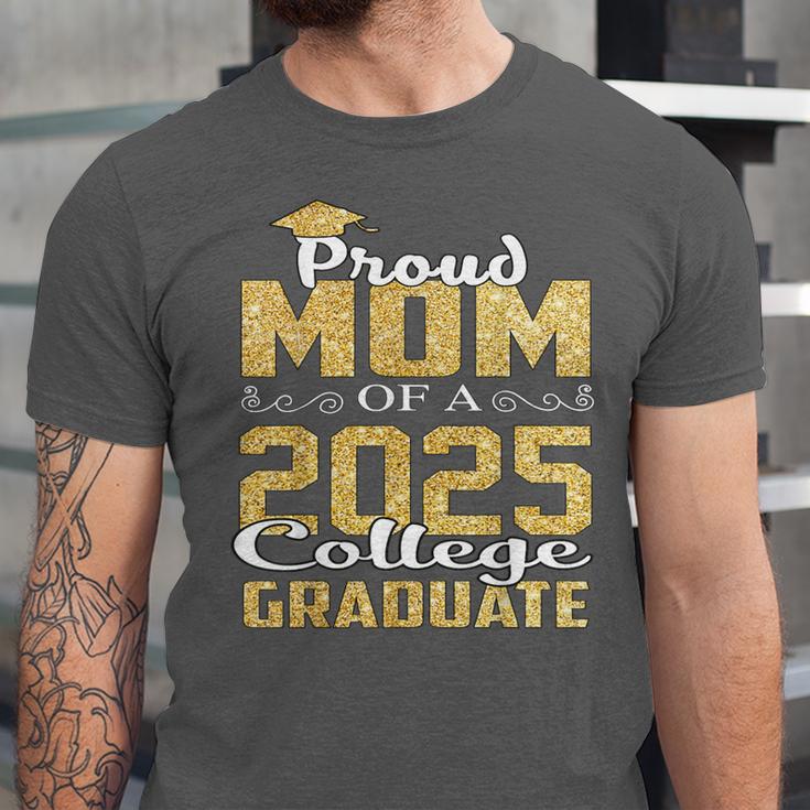 Proud Mom Of 2025 Graduate College Shirt Graduation Unisex Jersey T-Shirt