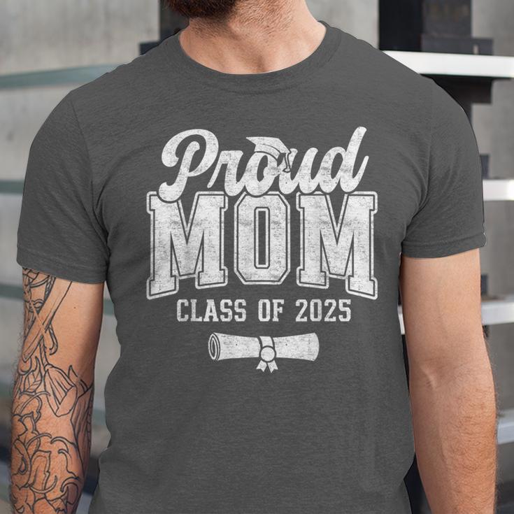Proud Mom Of 2025 Graduate Senior Mom 25 Graduation Unisex Jersey T-Shirt