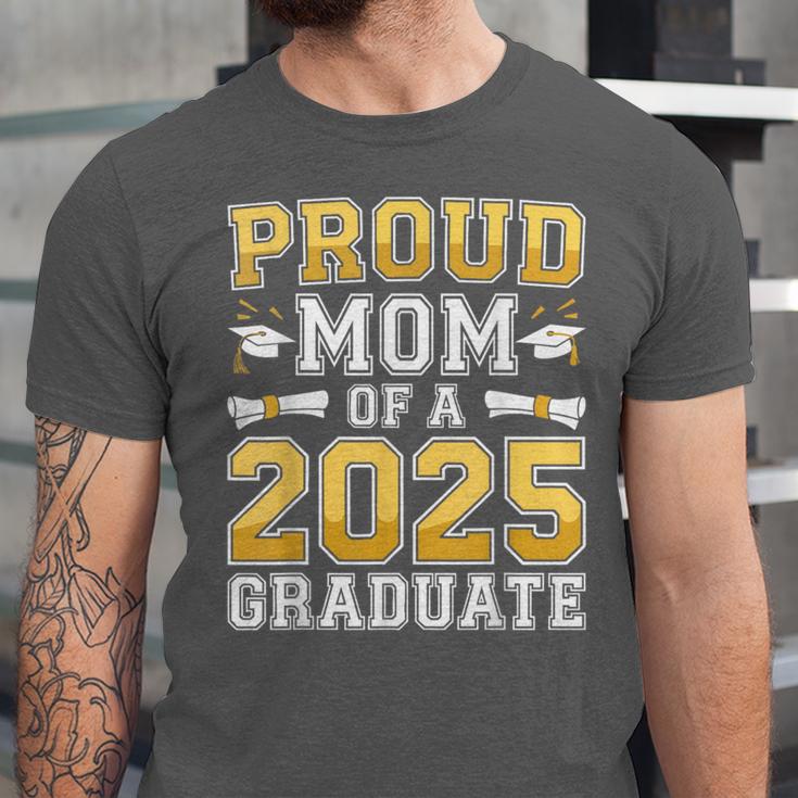 Proud Mom Of A 2025 Graduate Shirt Class Of 2025 Graduation Unisex Jersey T-Shirt