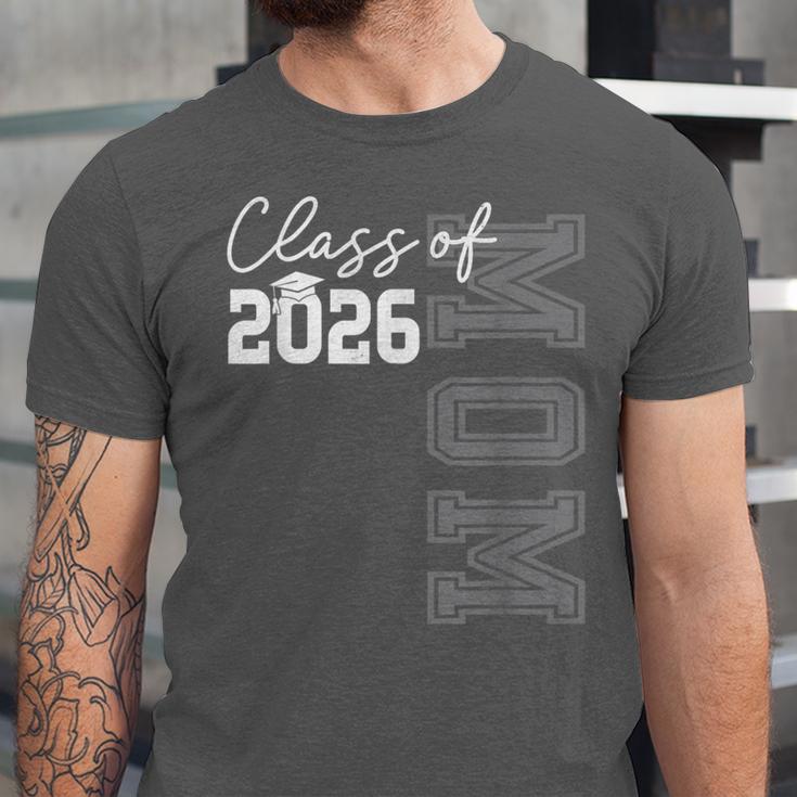 Proud Mom Of A 2026 Graduate Grad Senior Mother Graduation Unisex Jersey T-Shirt