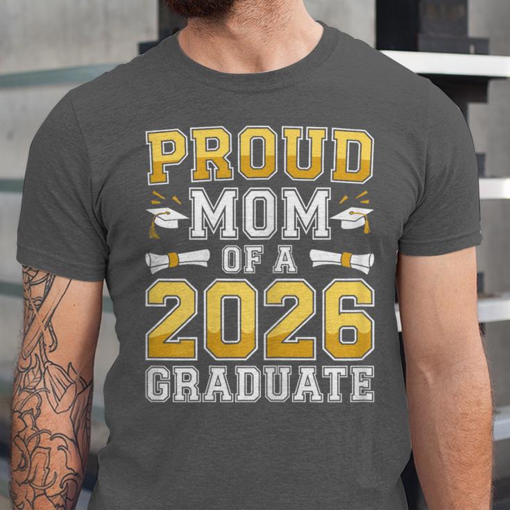 Proud Mom Of A 2026 Graduate Shirt Class Of 2026 Graduation Unisex Jersey T-Shirt