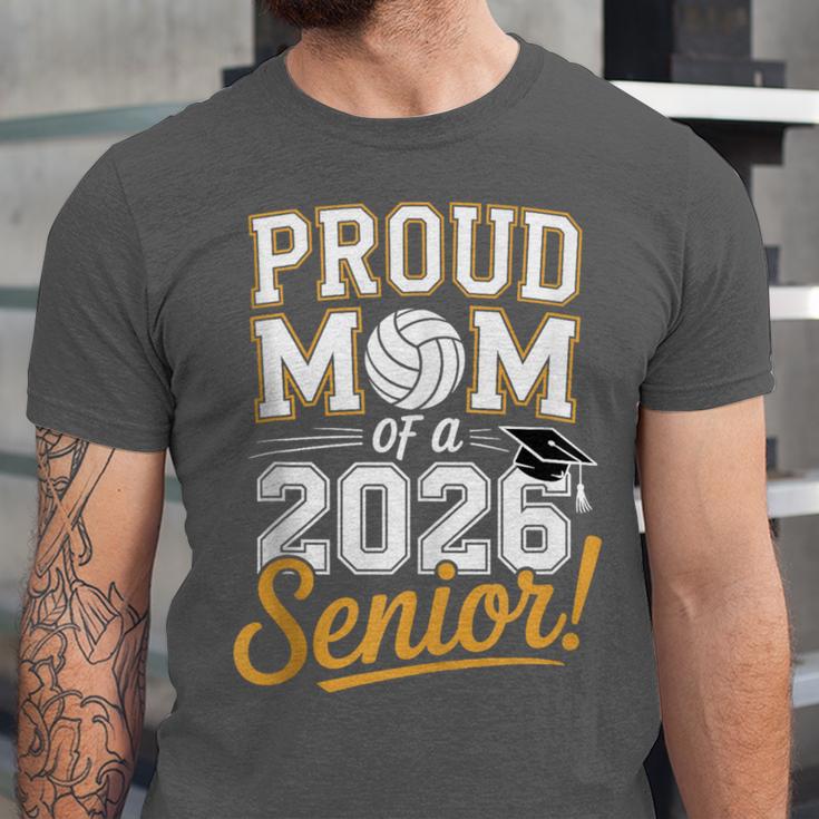Proud Mom Of a 2026 Senior Volleyball Graduation Unisex Jersey T-Shirt