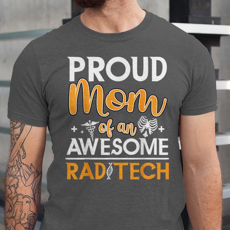 Proud Mom Of An Awesome Rad Tech Graduation Matching Family Unisex Jersey T-Shirt