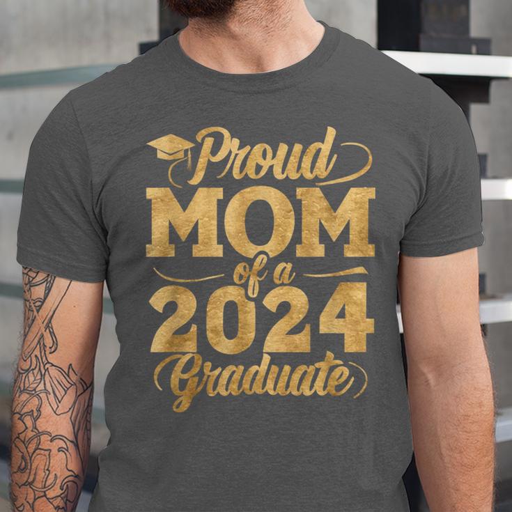 Proud Mom Of a Class Of 2024 Graduate Senior Graduation Unisex Jersey T-Shirt