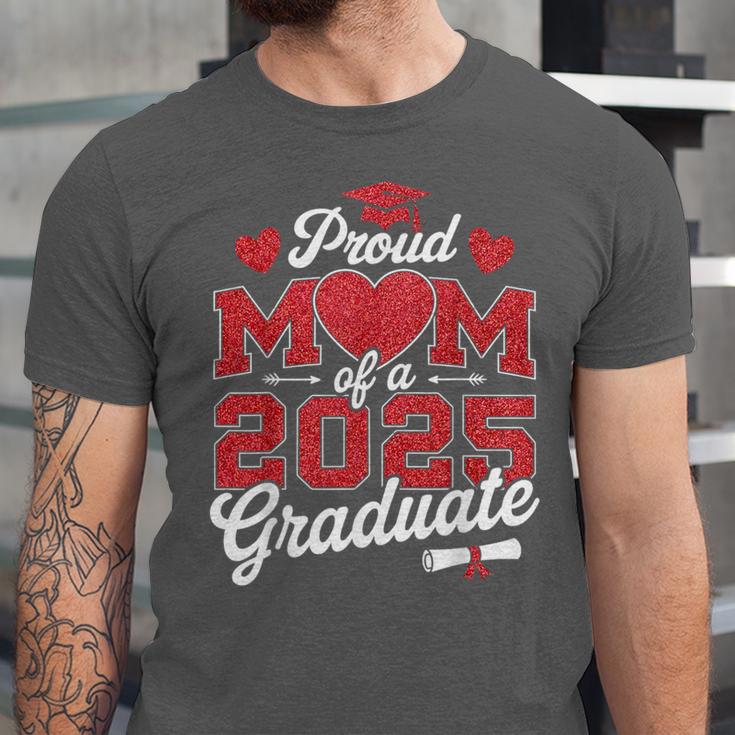 Proud Mom Of a Class Of 2025 Graduate Senior Graduation Unisex Jersey T-Shirt
