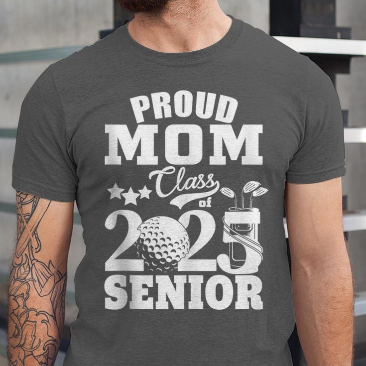 Proud Mom Class Of 2025 Graduation Senior Golf Player Mom Unisex Jersey T-Shirt