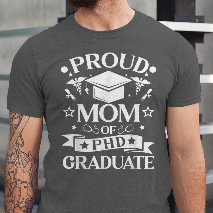 Proud Mom Of PhD Graduate Doctorate Graduation Unisex Jersey T-Shirt