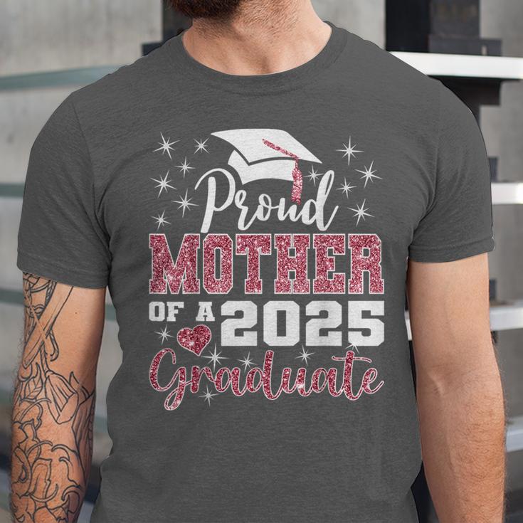 Proud Mother Of 2025 College Graduate Family Graduation Unisex Jersey T-Shirt
