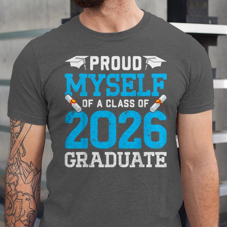Proud Myself Of A Class Of 2026 Graduate Senior Graduation Unisex Jersey T-Shirt