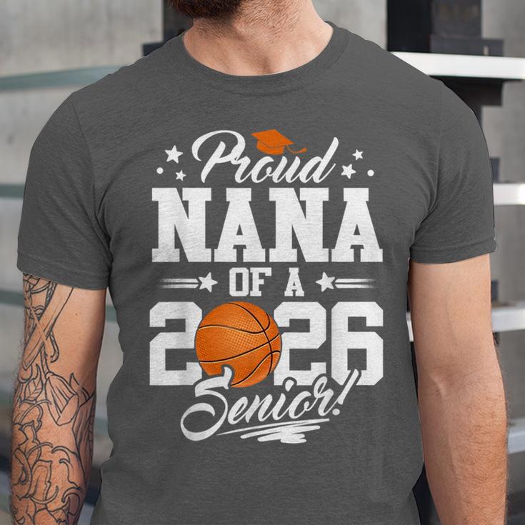 Proud Nana Of A 2026 Senior Basketball Graduation Unisex Jersey T-Shirt