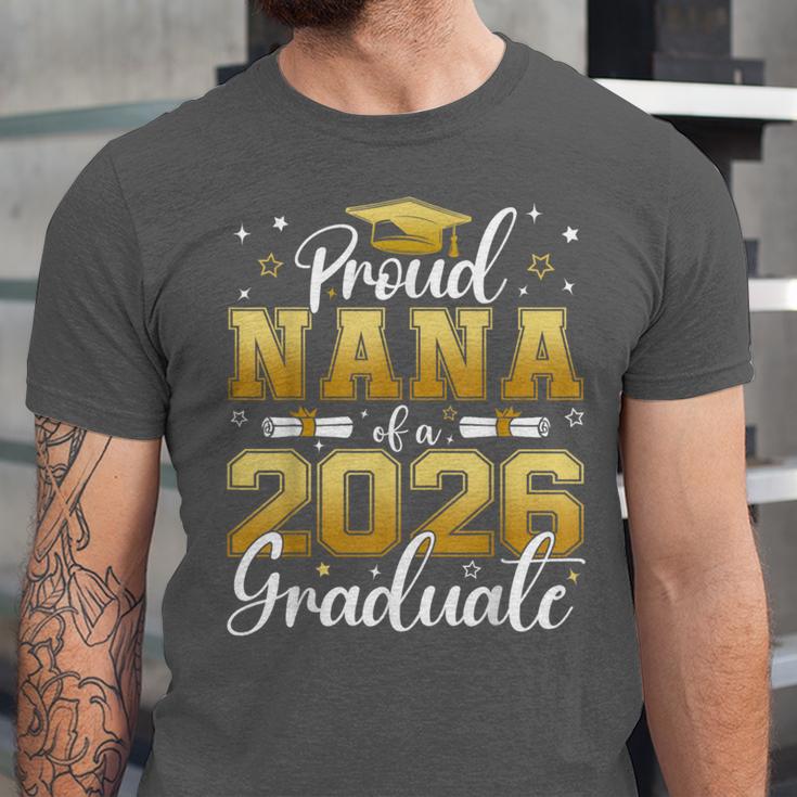 Proud Nana Of a Class Of 2026 Graduate Senior Graduation Unisex Jersey T-Shirt