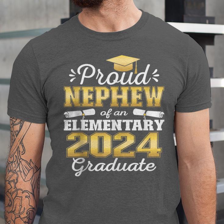 Proud Nephew Of 5th Grade Graduate 2024 Family Graduation Unisex Jersey T-Shirt