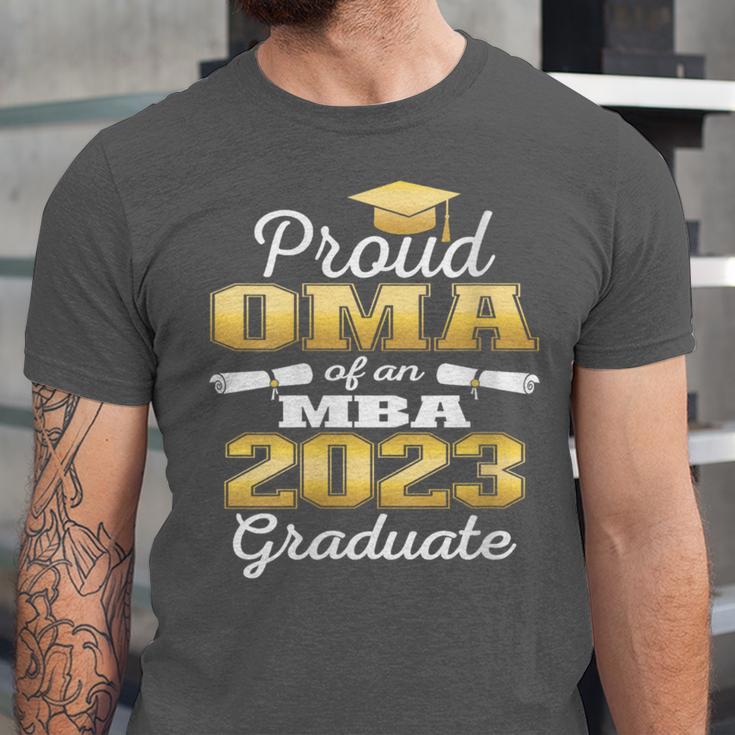 Proud OMA Of 2023 Class MBA Graduate Family Graduation Unisex Jersey T-Shirt