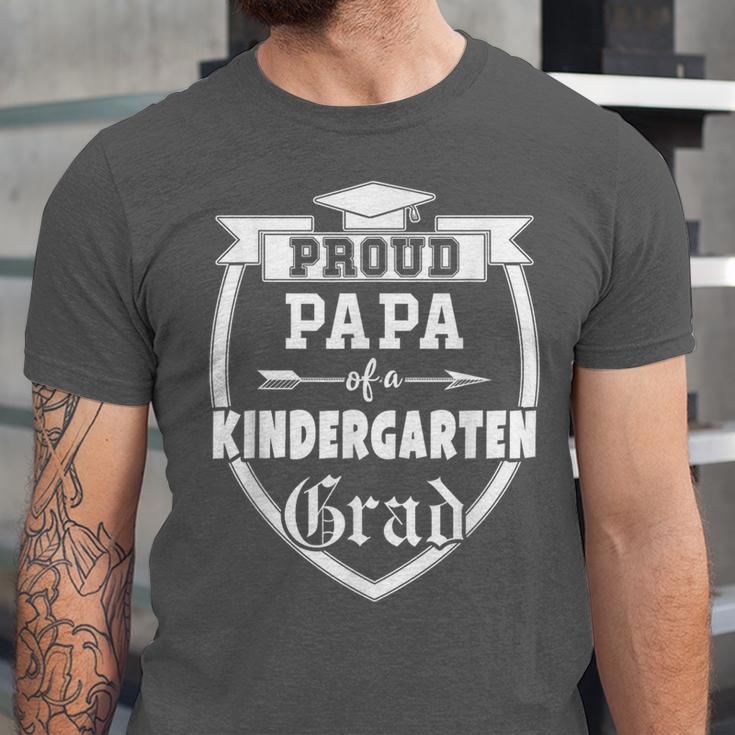 Proud Papa Of a Kindergarten Grad Father Graduation Shirt Unisex Jersey T-Shirt