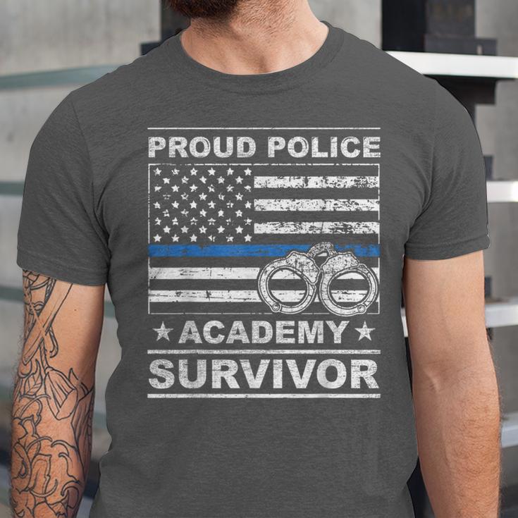Proud Police Academy Survivor Graduation Unisex Jersey T-Shirt