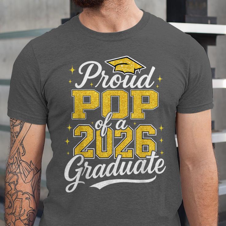 Proud Pop Of A 2026 Graduate Class Of 2026 Graduation Unisex Jersey T-Shirt