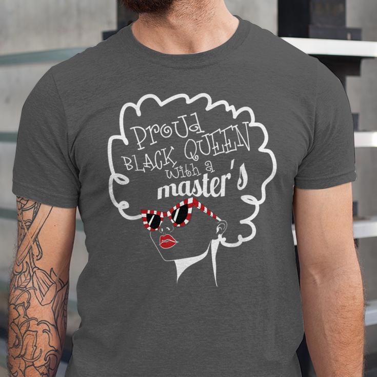 Proud Queen Masters Degree Graduation Women MSW Unisex Jersey T-Shirt