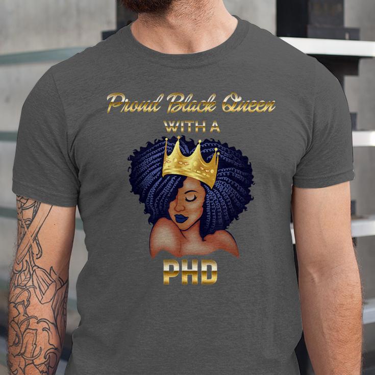 Proud Queen PhD Doctorate Degree Graduation T-Shirt Unisex Jersey T-Shirt