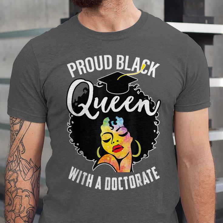 Proud Queen PhD Doctorate Degree Graduation Woman Girl Unisex Jersey T-Shirt