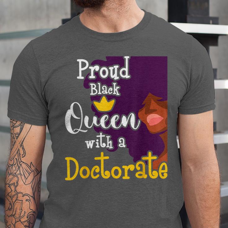 Proud Queen PhD Graduate PhD Graduation Doctorate Unisex Jersey T-Shirt