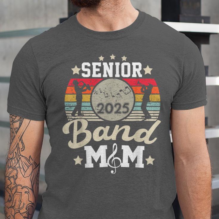 Proud Senior Mom Marching Band Mom Class Of 2025 Graduation Unisex Jersey T-Shirt