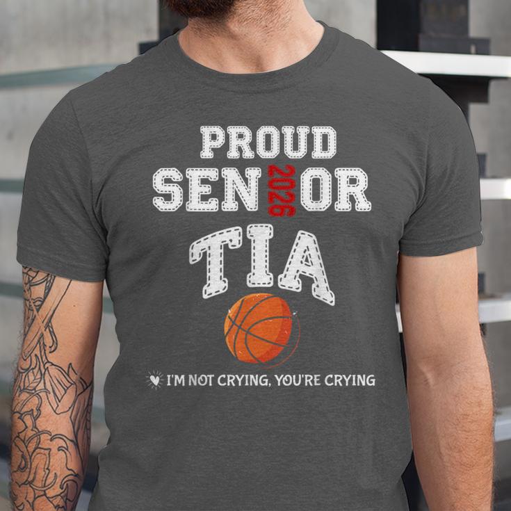 Proud Senior Tia 2026 Graduation Basketball Player Unisex Jersey T-Shirt