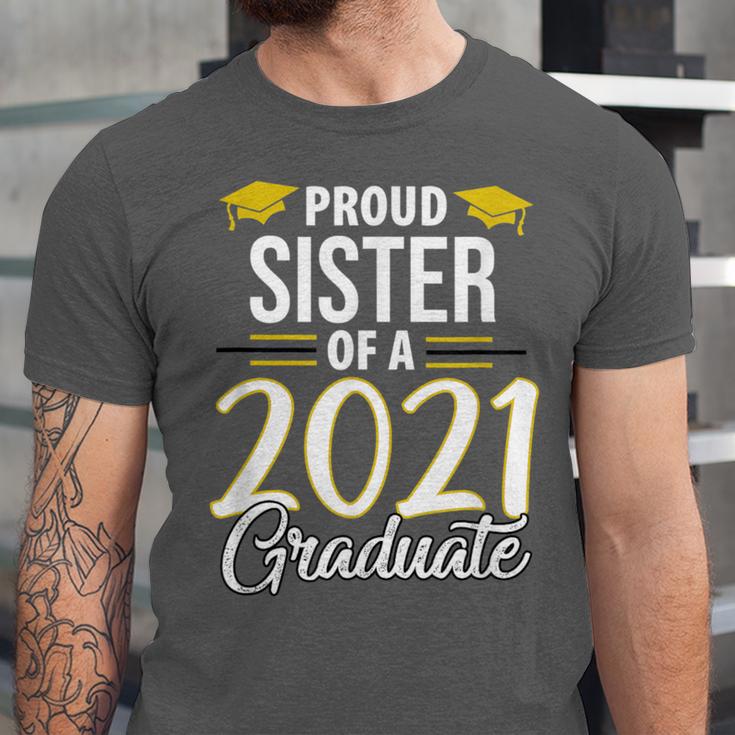 Proud Sister Of A 2021 Graduate Graduation Clothes MBA PhD Unisex Jersey T-Shirt