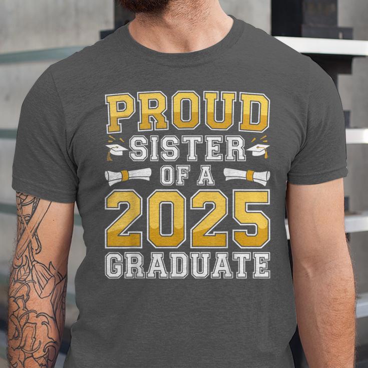 Proud Sister Of A 2025 Graduate Shirt Class 2025 Graduation Unisex Jersey T-Shirt