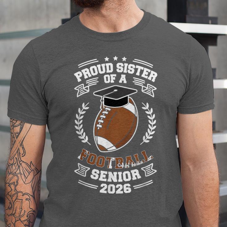 Proud Sister Of a 2026 Football Senior Graduation Unisex Jersey T-Shirt