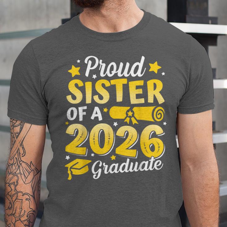 Proud Sister Of A 2026 Graduate Senior Class Graduation Unisex Jersey T-Shirt