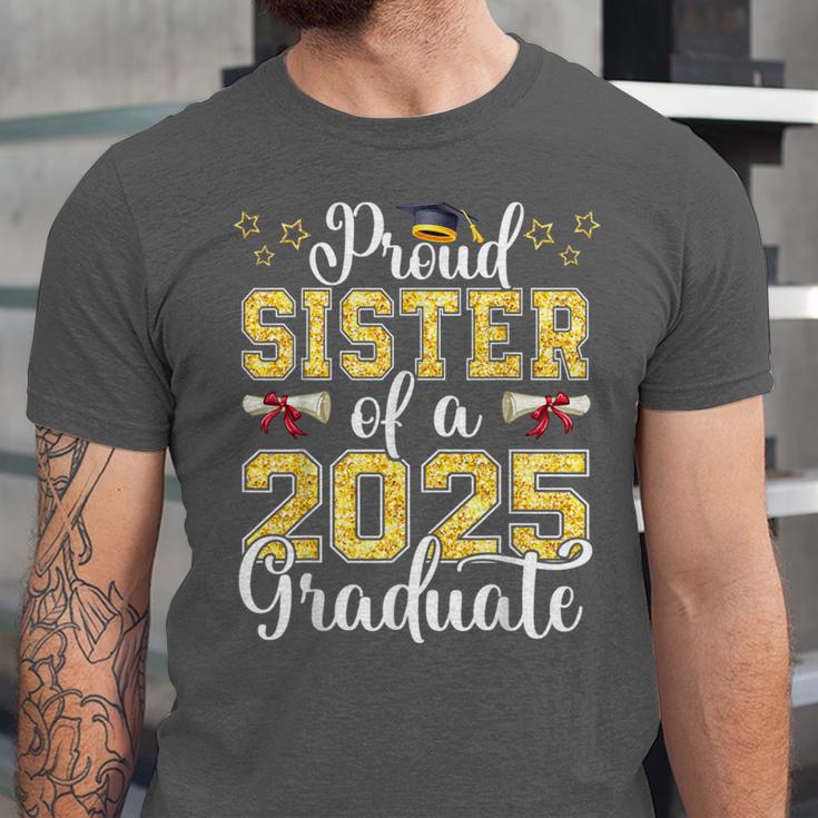 Proud Sister Of A Class Of 2025 Graduate Senior Graduation Unisex Jersey T-Shirt