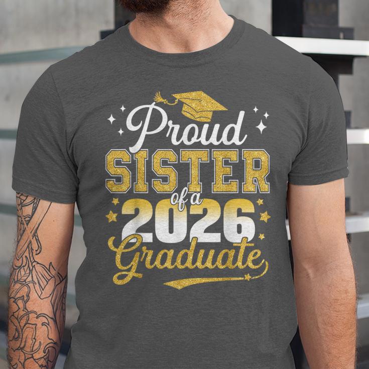 Proud Sister Of a Class Of 2026 Graduate Senior Graduation Unisex Jersey T-Shirt