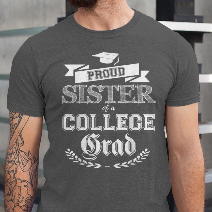 Proud Sister Of a College Grad 2019 Family Graduation Shirt Unisex Jersey T-Shirt