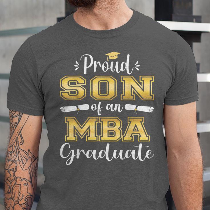 Proud Son Of 2023 Class MBA Graduate Family Graduation Unisex Jersey T-Shirt